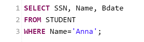 RelaX - SQL-Anweisung